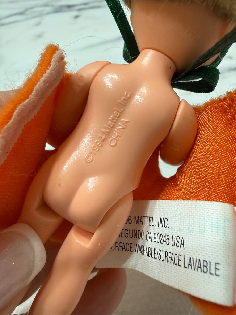 1994 Mattel Kelly Club Dolls – Pink Bunny & Pumpkin Costumes – 4.5” - Picture 10 of 17